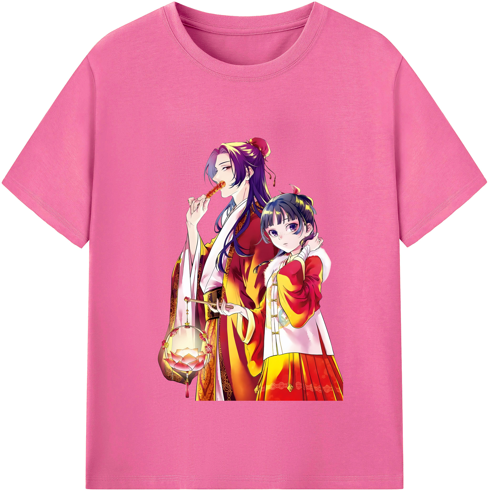 （画像用） 薬屋のひとりごと The Apothecary Diaries レディースカジュアルプリントTシャツ（綿100％）
